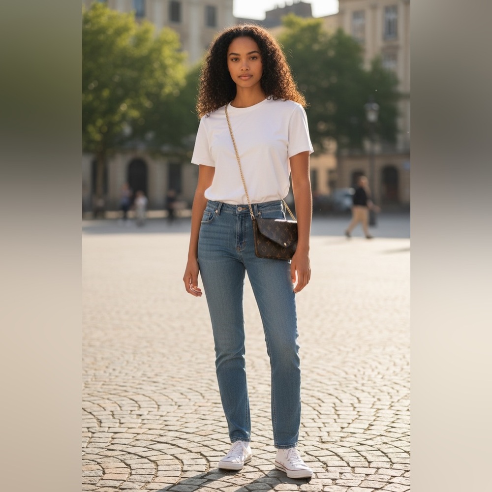 Genuine LOUIS VUITTON Pochette Felicie Monogram Canvas Clutch Bag Authenticated